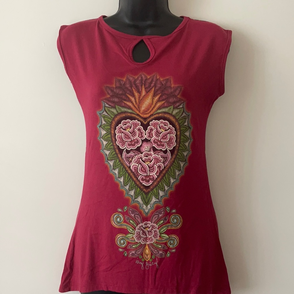Sacred Heart graphic tee shirt